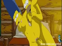 Simpsons anime having sex in the farm